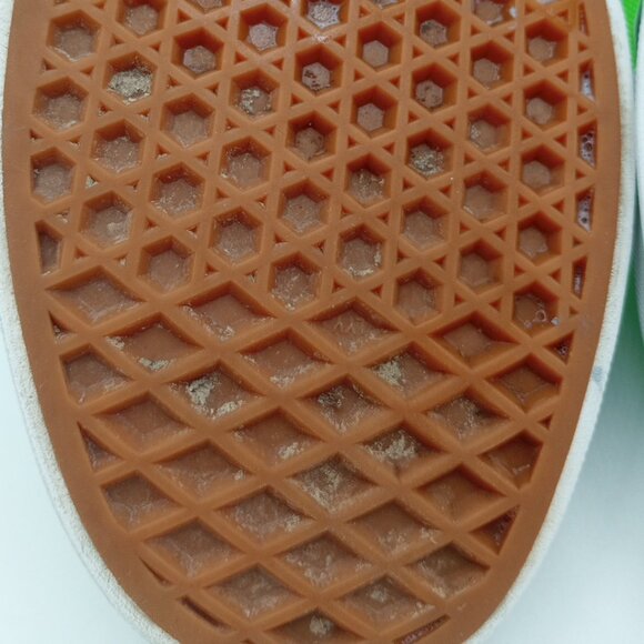 Vans Era Neon Lime Green Sneakers Unisex Low Top Men's 10.5 Canvas Skate Shoes - Picture 14 of 15